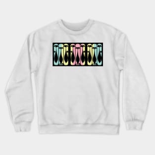 Mid Century Pastel Cats Crewneck Sweatshirt